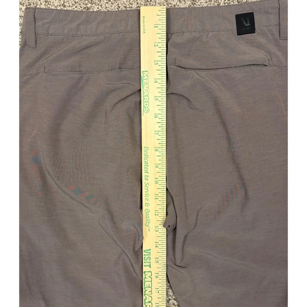 Vuori Meta Pants Mens 30 Taupe Brown Technical Chino Stretch Trousers V431
